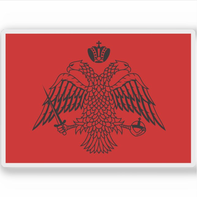 Militärflagge Griechenlands (1. Osmanisch-Venezian Aufkleber (Vorderseite)