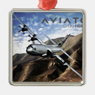 Militärflugzeug C-130 HERCULES Ornament Aus Metall