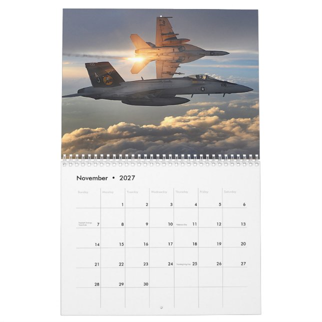 Militärflugzeuge Kalender (Nov 2027)