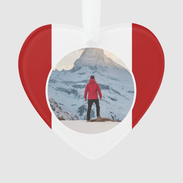 Militärgebet mit Foto-Ornament Ornament (Vorderseite)