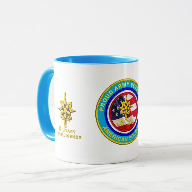 Militärgeheimdienst Veteran Keepake Tasse (Vorderseite Links)