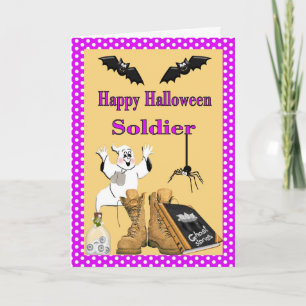 Militärhalloween-Karte für Soldaten Karte