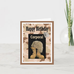 Militärhappy Birthday Card Karte