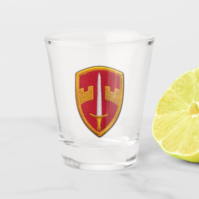 Militärhilfe MAAG Long Binh Vietnam. Schnapsglas (Vorderseite)