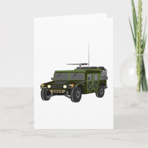 MilitärHummer-Gruß-Karten Karte