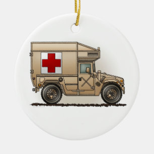 MilitärHummer-Krankenwagen-Verzierung Keramikornament