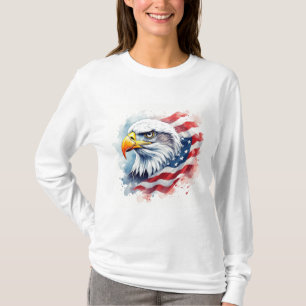 Militärisch-patriotische Adler-Kunst T-Shirt