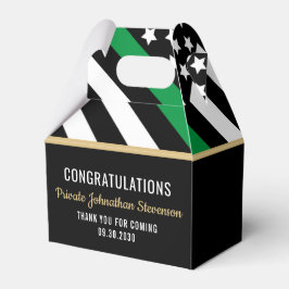 Militärische Abschluss-Flaggenarmee dünner grüner  Geschenkschachtel