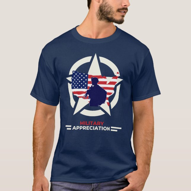 Militärische Aufwertung der USA T-Shirt (Vorderseite)