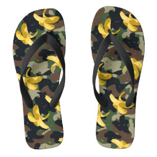 Militärische Bananen: Spitzensetze Flip Flops