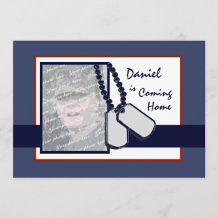 Militärische Begrüßung Zuhause Einladung