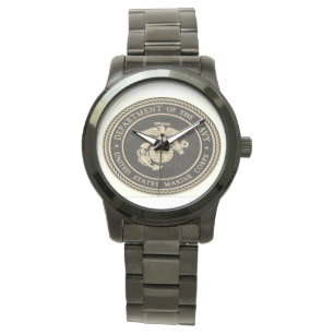 Militärische Beobachtung der Black Stainless Stee Armbanduhr