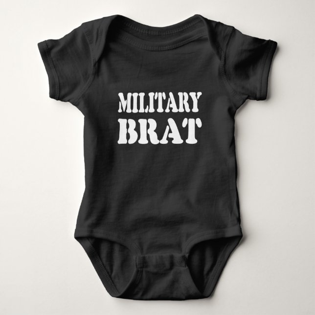 MILITÄRISCHE BRAT BABY STRAMPLER (Vorderseite)