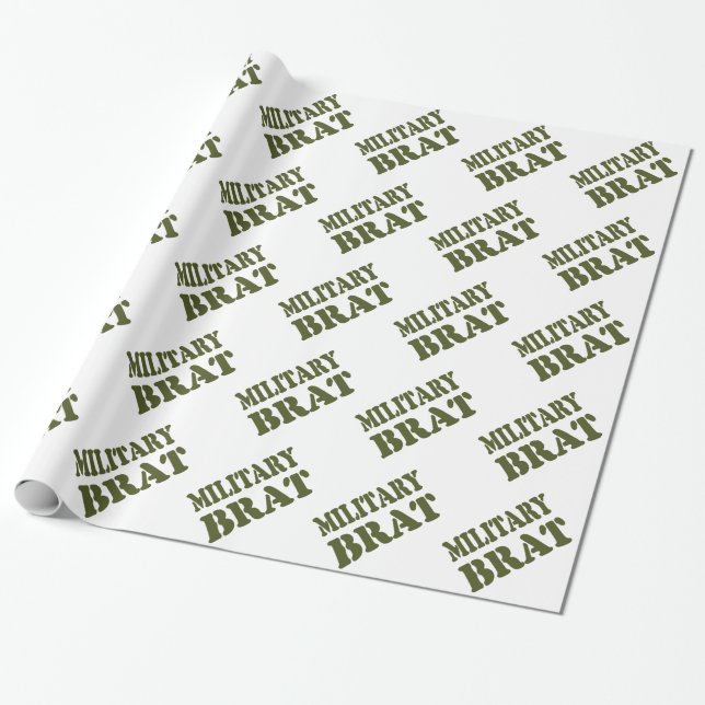 MILITÄRISCHE BRAT GESCHENKPAPIER (Ungerollt)