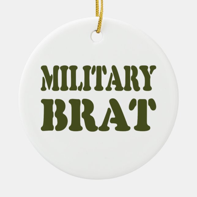 MILITÄRISCHE BRAT KERAMIK ORNAMENT (Vorne)