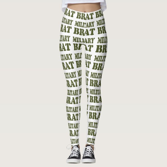 MILITÄRISCHE BRAT LEGGINGS (Vorderseite)