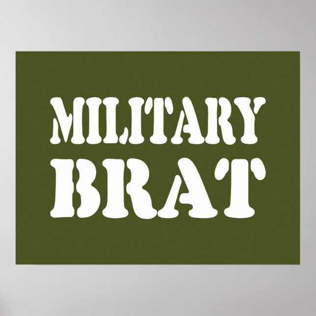 MILITÄRISCHE BRAT POSTER (Vorne)