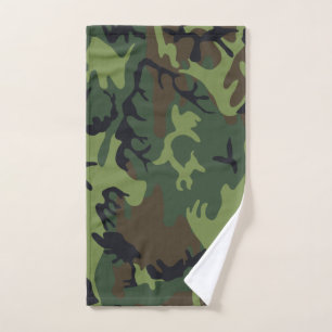 Militärische Camouflage des grünen Waldes Handtuch