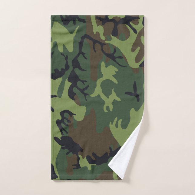 Militärische Camouflage des grünen Waldes Handtuch (Handtuch)