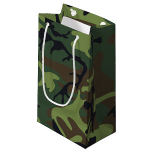 Militärische Camouflage des grünen Waldes Kleine Geschenktüte