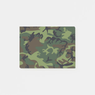 Militärische Camouflage des grünen Waldes Post-it Klebezettel