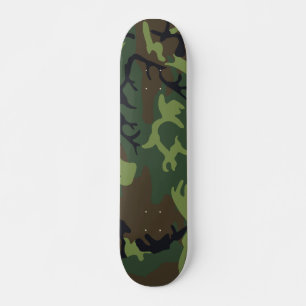 Militärische Camouflage des grünen Waldes Skateboard