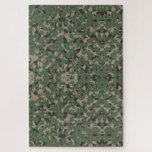 Militärische Camouflage frustrierende Hirnaktivitä Puzzle