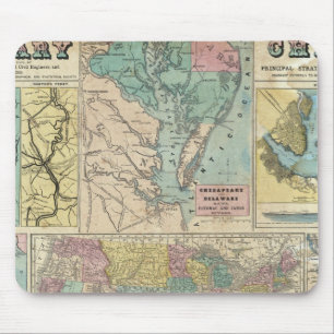 Militärische Charts der HH-Lloyd-Kampagne Mousepad