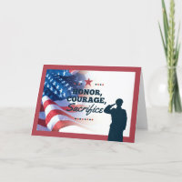Militärische Dankeschön Veteranenkarte