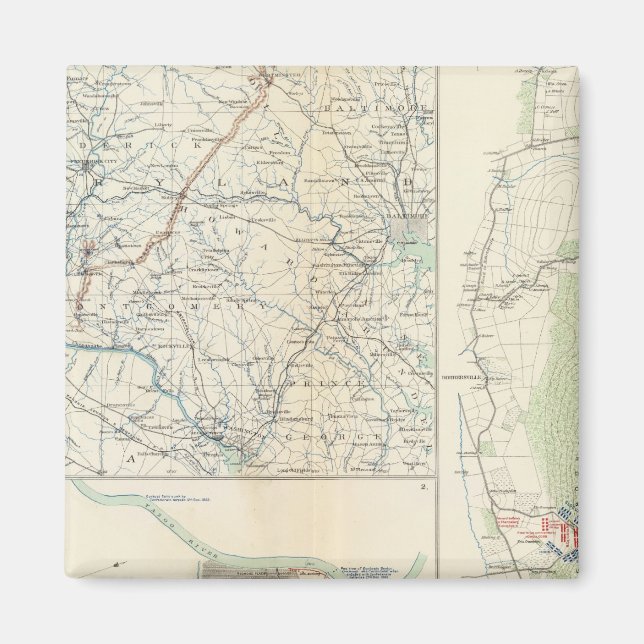 Militärische Deponien von Wash, Penn, Annapolis, N Magnet (Vorne)