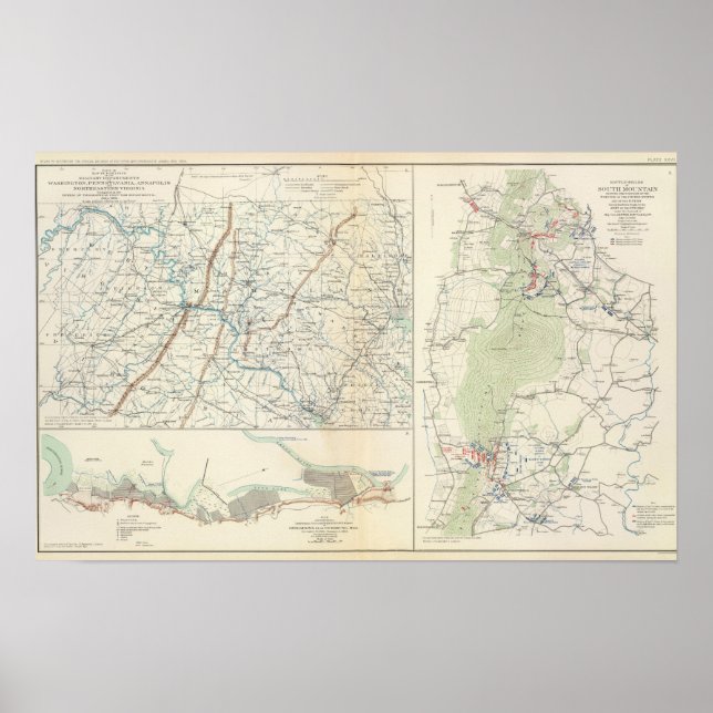 Militärische Deponien von Wash, Penn, Annapolis, N Poster (Vorne)