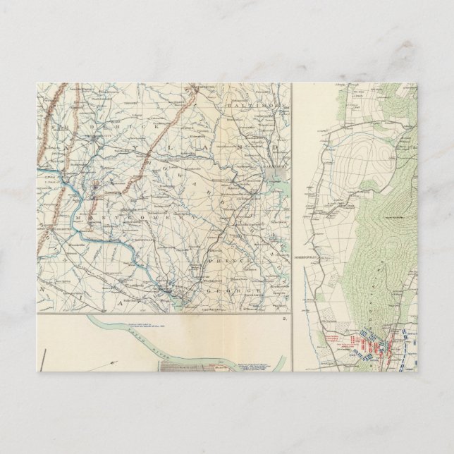 Militärische Deponien von Wash, Penn, Annapolis, N Postkarte (Vorderseite)