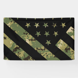 Militärische digitale Camouflage US-Flagge Banner