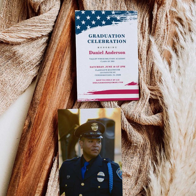 Militärische Einladung der amerikanischen Flag Gra (Von Creator hochgeladen)