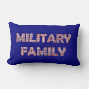 Militärische Familie, Kariertes Lumbalkissen Lendenkissen