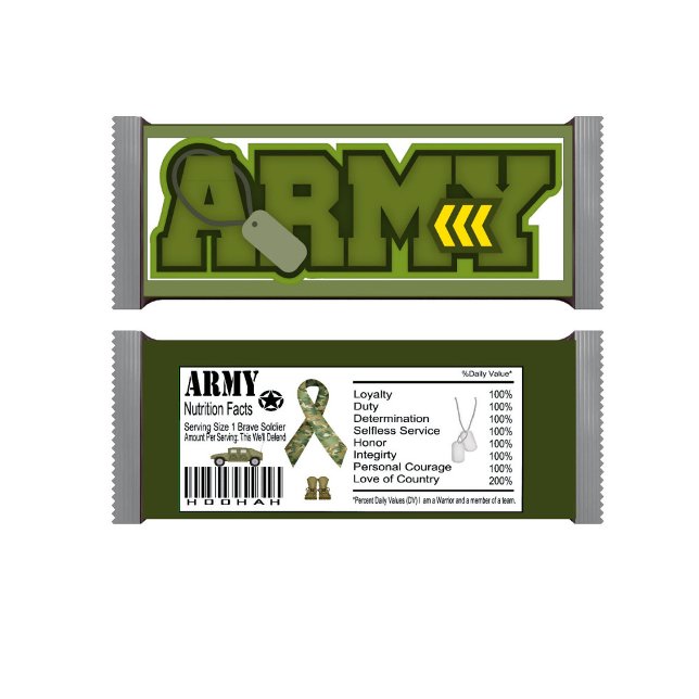 Militärische Feier Candy Bar Wrappers Notizblock (Von Creator hochgeladen)