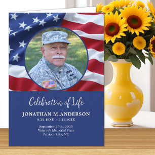 Militärische Feier des Life USA Flag Funeral Karte