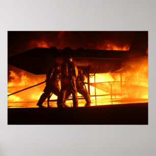 Militärische Feuerwehr Poster