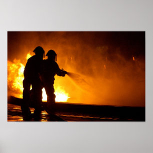 Militärische Feuerwehr Poster