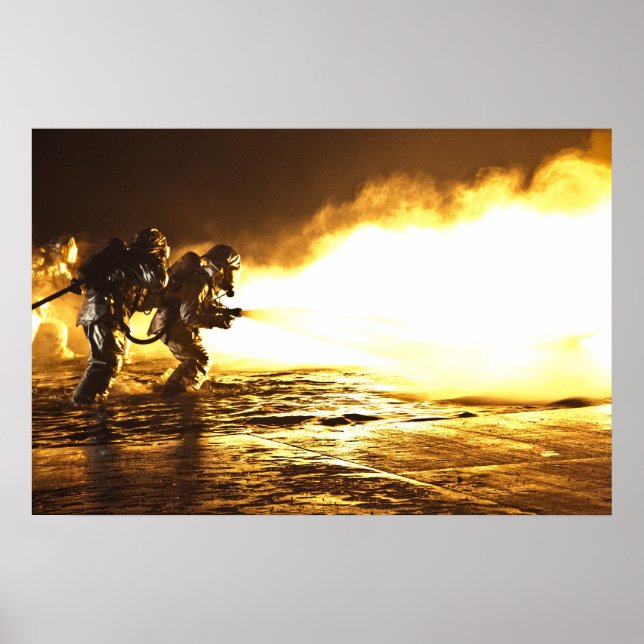 Militärische Feuerwehr Poster (Vorne)