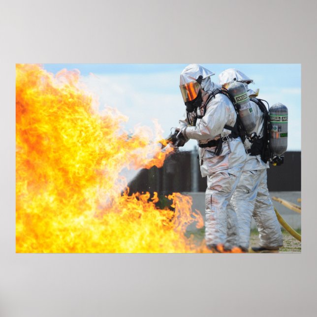 Militärische Feuerwehr Poster (Vorne)