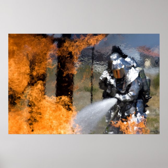 Militärische Feuerwehr Poster (Vorne)