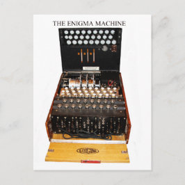Militärische Geheimcodes von Vintagen Enigma-Masch Postkarte