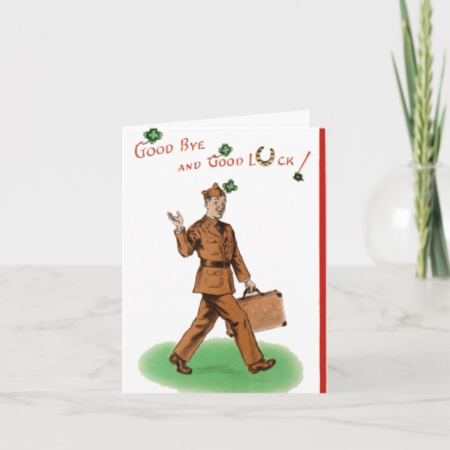 Militärische Gratulation Army Enlistcard Karte (Vorderseite)