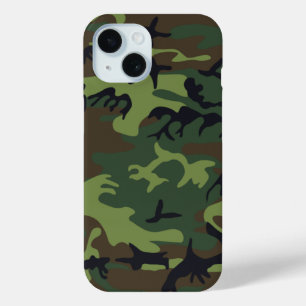 Militärische Green-Camouflage iPhone 15 Hülle