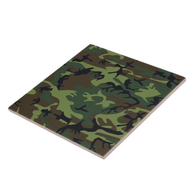 Militärische Green-Camouflage Fliese (Seite)