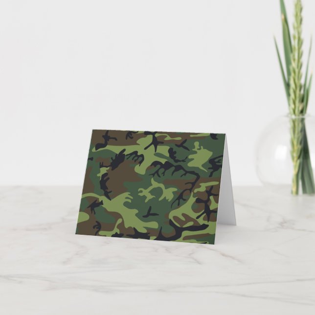 Militärische Green-Camouflage Karte (Vorderseite)