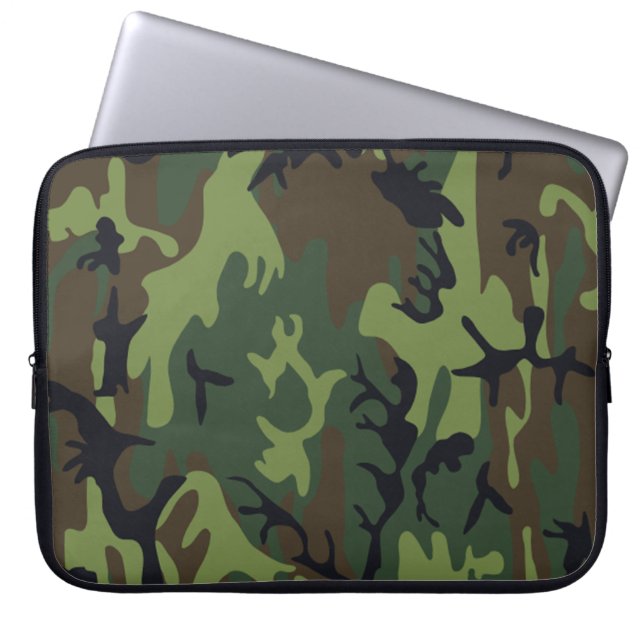 Militärische Green-Camouflage Laptopschutzhülle (Vorderseite)
