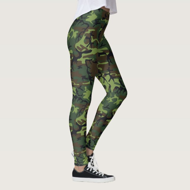 Militärische Green-Camouflage Leggings (Rechts)