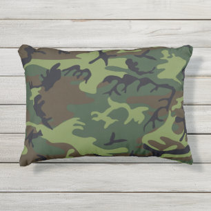 Militärische grüne Camouflage Außenbereich 12x16 K Kissen Für Draußen